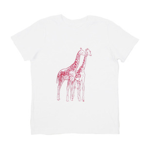 Makie Cotton Giraffe T-shirt (White)