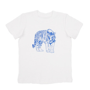 Makie Cotton Tiger T-shirt (White)