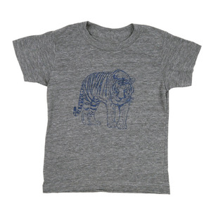 Makie Cotton Tiger T-shirt (Gray)