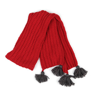 Vent Contraire Wool Scarf (red)