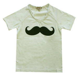 Moustach Tshirt (gris clair)