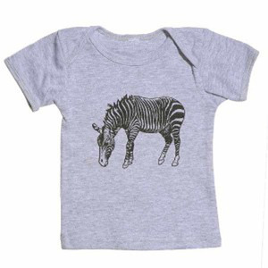 Makie Baby Cotton Zebra T-shirt (Gray)