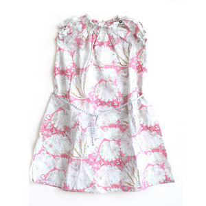 Makie Smocking Dress (Pink Flower)