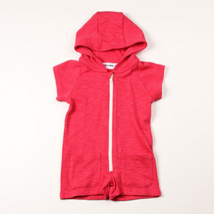 French Terry S/L Onesie (cerise)
