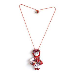 Sweet doll necklace by Mathilde