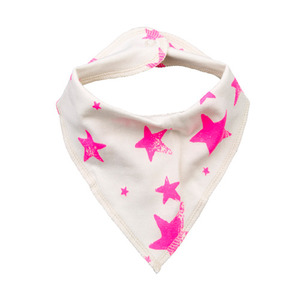 Drooling Scarf (pink stars)