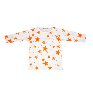 Kids Raglan LS (orange stars)
