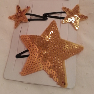 Sequins Star Hairpin (gold)