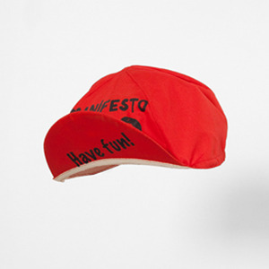 Cycling cap red #166