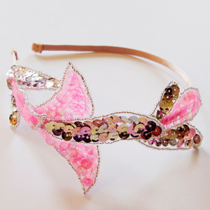 Sequins Feather Hairband (pink)