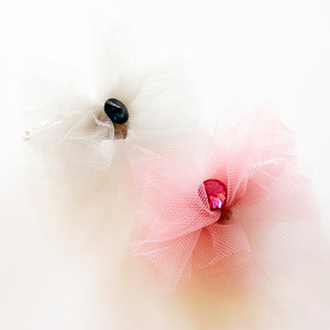 Tulle Crystal Hairpin (2colors)