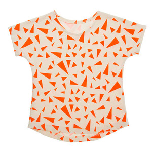 (6y) Girls Tshirt (orange triangle)