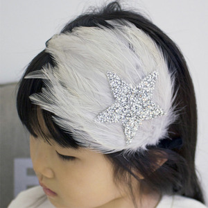 Star Feather Hairband (pale pink)