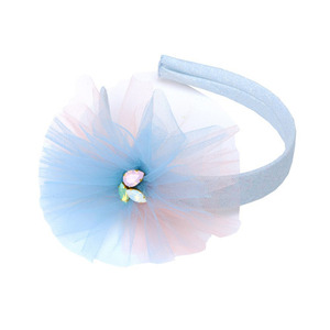Tulle Flower Hairband (light blue)