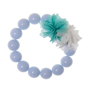 Glitter Pompom Bracelet (blue)