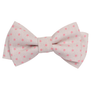 Double Bows (rose pois)