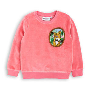 Fox Velour Sweatshirt (pink)