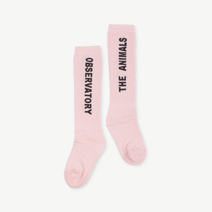 Worm Socks (soft pink)