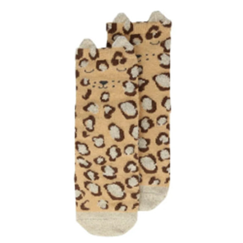 Leopard Sparkle Socks (3/5y)