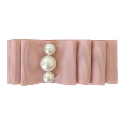 Pearl Layered Bow Antique Mauve