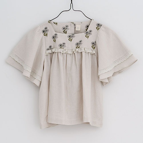[3/4y]Laura Blouse (poppy floral)
