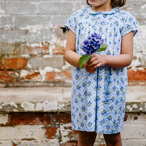 Hera Dress Floral Blue