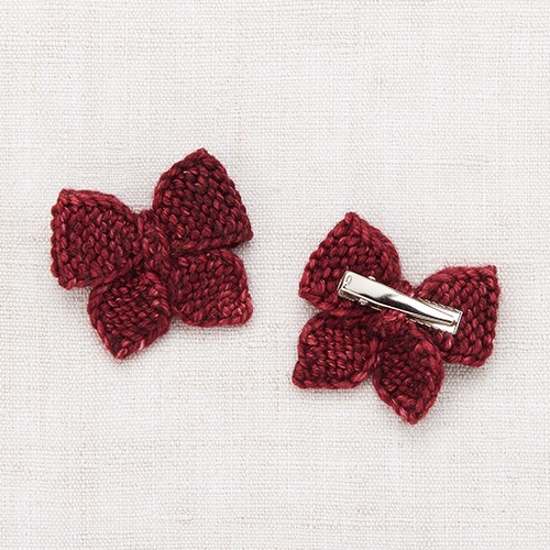 Baby Puff Bow (cranberry)