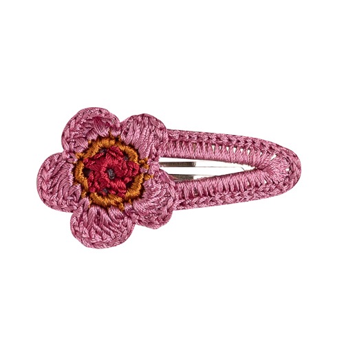 Flower Crochet Clip (pink)