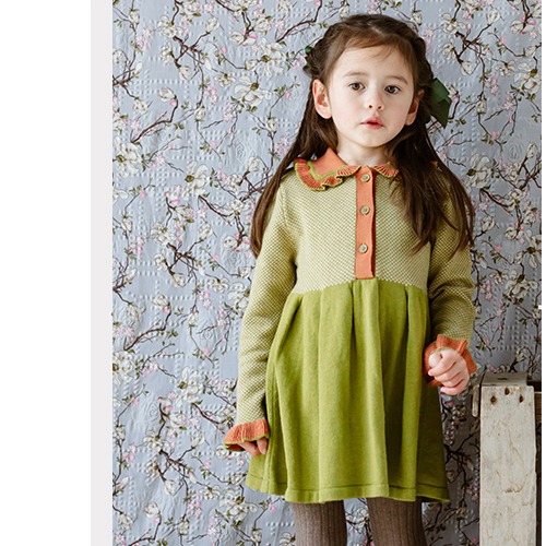 Amberley Knitted Dress (graden green)
