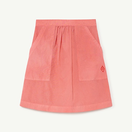[8/12y]Bird Skirt pink 22083-249-CE