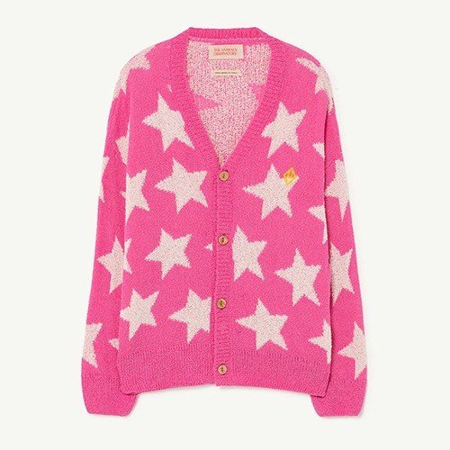 [4y]Stars Racoon Cardigan pink 22138-186-CE