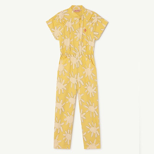 [4/8y]Grasshopper Jumpsuit yellow flowers 22058-247-AT