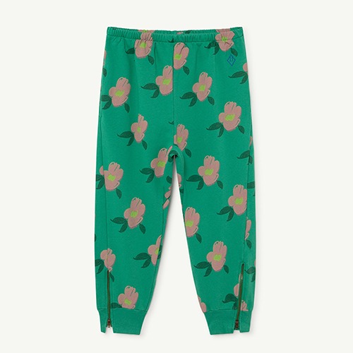 [10y]Panther Pants green flowers 22044-255-AM