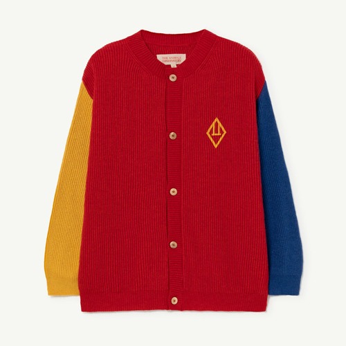 [6/10y]Color Toucan Cardigan red 22101-038