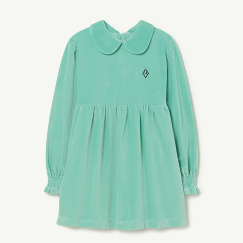 [4/12y]Mouse Dress turquoise 22012-280-CE