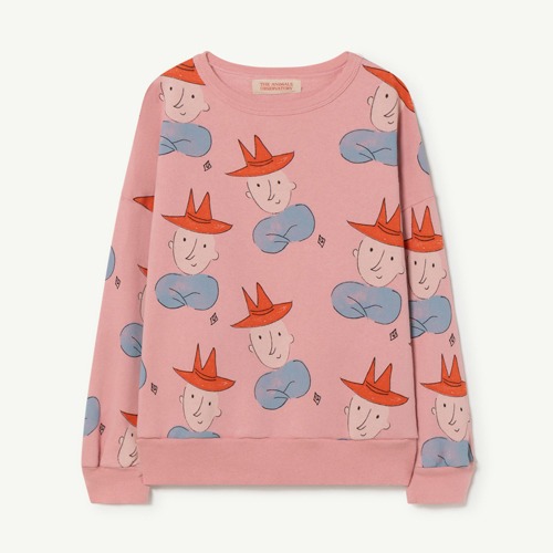 [4y]Big Bear Sweatshirt pink boy hat 22004-152-CZ