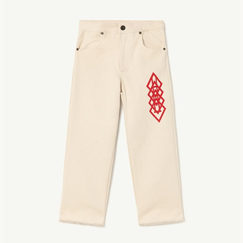 [6y]Raw Ant Pants white 23060-036-DY