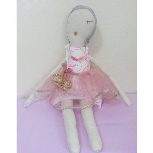 Jess Brown Rag Doll (pink)