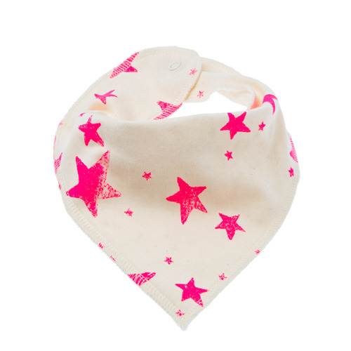 [Today&#039;s Special]Drooling Scarf (pink star)