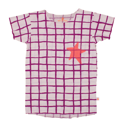 (2y)Boys Tee (purple grid)