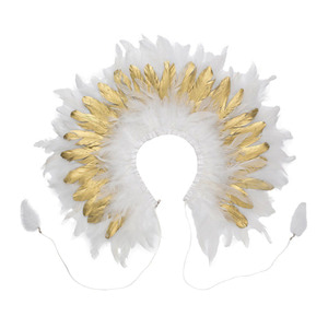 [디피상품]Feather Collar (white/gold)