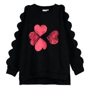 [4/5y]Scallop Sweatshirt (heart)