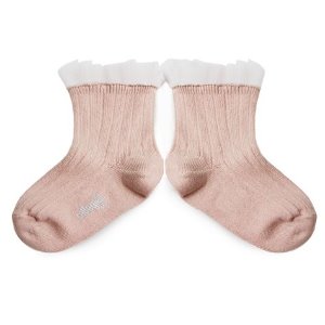 Margaux Tulle Ankle Socks #331 Vieux Rose