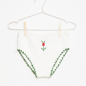 [6/7]Flower Knitted Panty