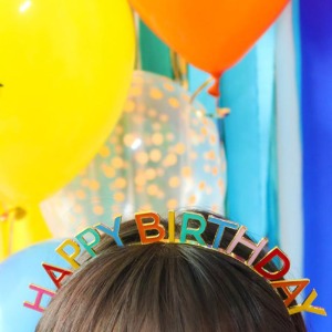[재입고]Happy Birthday Hairband (rainbow)