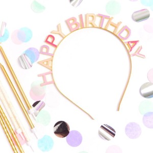 [재입고]Happy Birthday Hairband (pink)