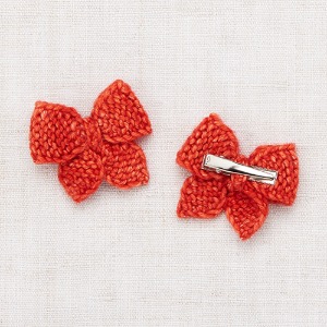 Baby Puff Bow (red flame)