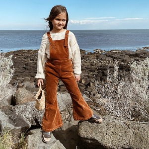 Farrah Flare Overall (toffee cord)