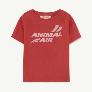 Rooster Tshirt maroon air 22002-252-BE