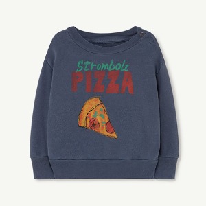 Bear Baby Sweatshirt Navy Pizza 22120-161-BN
